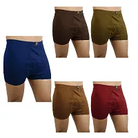 Xmer Men's Solid Casual Figo Trunks Pack of 5-thumb2