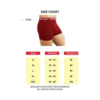 Xmer Men's Solid Casual Mini Trunks Outer Elastic Pack of 5-thumb3