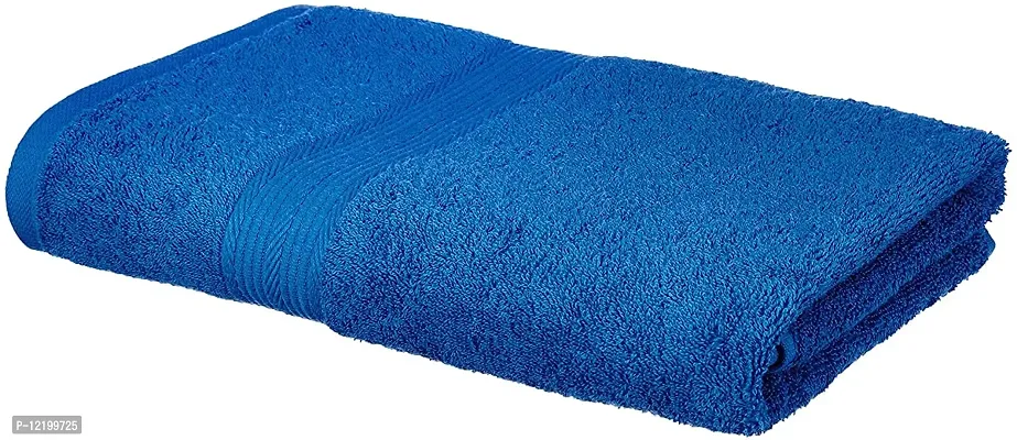 Xmer 100% Cotton, Plush 500 GSM, Large Bath Towel Bath Towels Pack of 1 Blue