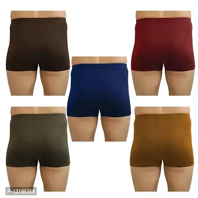 Xmer Men's Solid Casual Mini Trunks Pack of 5-thumb2