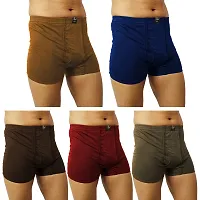 Xmer Men's Solid Casual Mini Trunks Pack of 5-thumb2