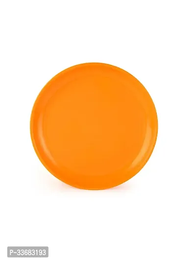 GULAAB Plastic Round Full Plate Pack of 06 pieces -Orange-thumb5