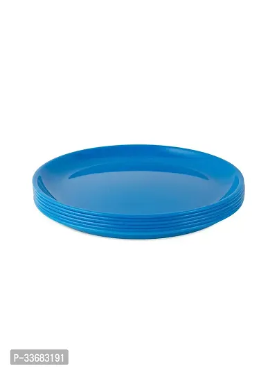 GULAAB Plastic Round Full Plate Pack of 06 pieces -Dark Blue-thumb3