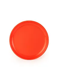 GULAAB Plastic Round Full Plate Pack of 06 pieces -Red-thumb1