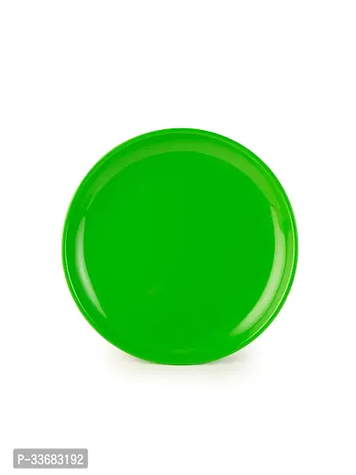 GULAAB Plastic Round Full Plate Pack of 06 pieces -Green-thumb4