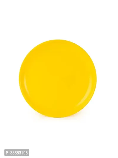 GULAAB Plastic Round Full Plate Pack of 06 pieces -Yellow-thumb4