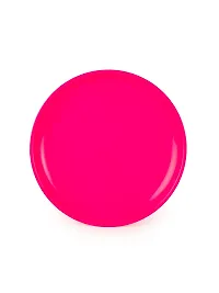 GULAAB Plastic Round Full Plate Pack of 06 pieces -Pink-thumb1