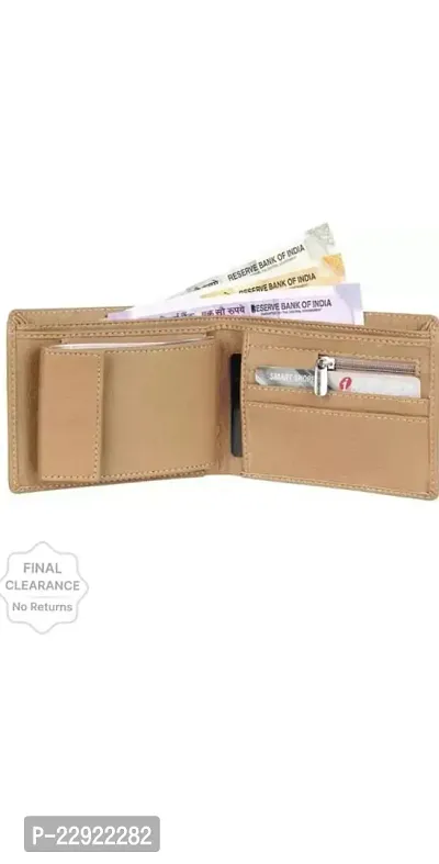 Stylish Leather Short Length Wallet For Men-thumb0