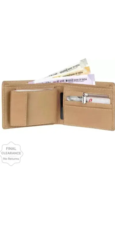 Reliable PU Two Fold Wallet For Men