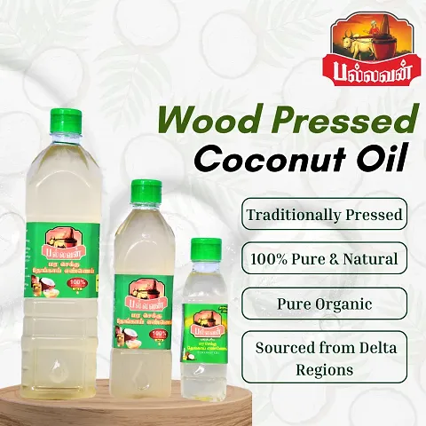 Delta Pallavan Oil Mill Cold Pressed Coconut Oil - 200 ML