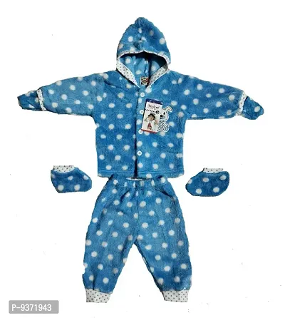 New Born Baby Winter Wear Keep Warm Cartoon Printing Baby Clothes Cotton Baby Boys Girls Unisex Baby Fleece/Falalen Suit Infant Clothes 4 Pcs Sets for
