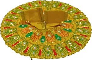 Laddu Fancy Ladoo Gopal Kanha Ji Dresses Heavy Dresses Heavy Zardoushi Dress For Krishna Ji Fancy Dress For Bal Krishna Dress For Krishna Size 4 No-thumb1