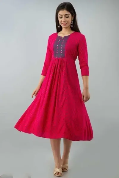 Manohar Fashion Rayon Anarkali Kurti