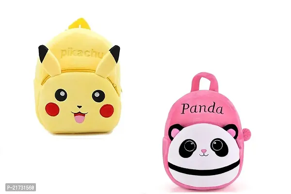 TABAAHI Pikachu  Duck Combo Kids School Bag Cute Backpacks for Girls/Boys/Animal Cartoon Mini Travel Bag Backpack for Kids Girl Boy 2-6 Years-thumb0