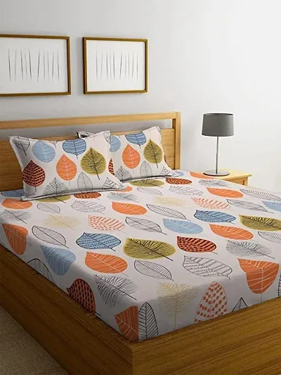 Printed Glace Cotton Double Bedsheet