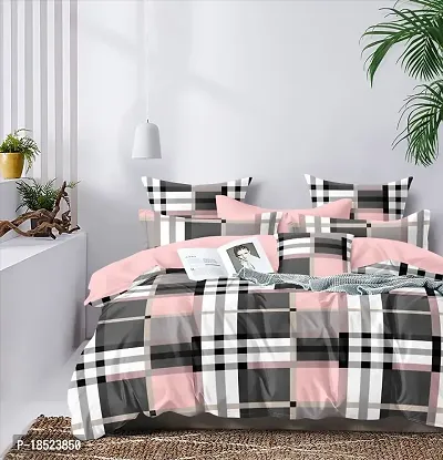 NewTown Elastic Fitted Attractive Bedsheet With 2 Pillow covers