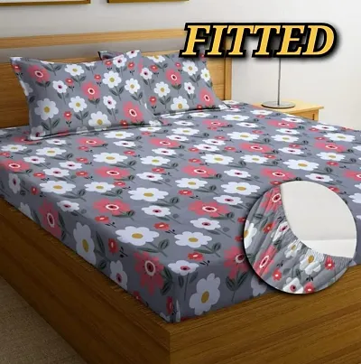 Glace Cotton Printed Double Bedsheets with 2 pillow cover!!