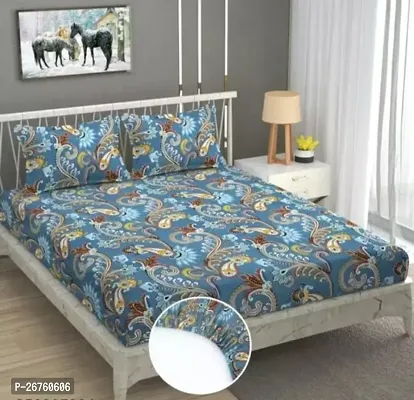 Classic Cotton Printed Bedsheet with Pillow Cover