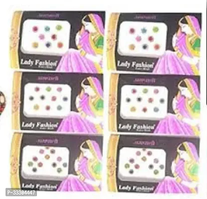 Bindi Daily Use Simple Forehead Bindi for Women Pack of 9