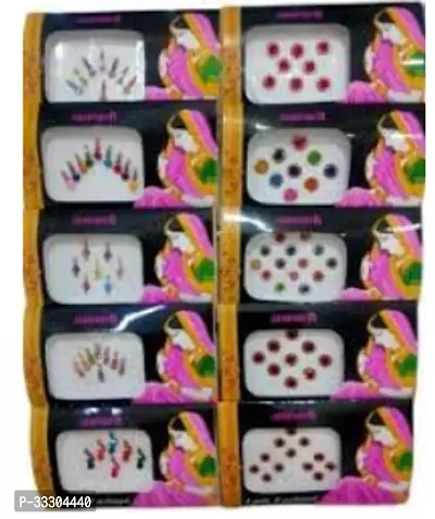 Bindi Daily Use Simple Forehead Bindi for Women Pack of 10