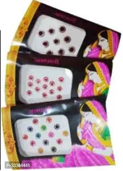 Bindi Daily Use Simple Forehead Bindi for Women Pack of 3