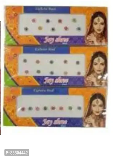 Bindi Daily Use Simple Forehead Bindi for Women Pack of 3