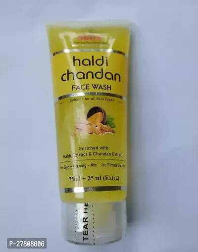 New Haldi Chandan Face Wash With Scrub For Minimizing Acne And Pimple-thumb0