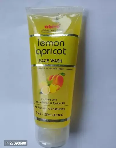 New Lemon Apricot Face Wash For Oily Skin And Brightening