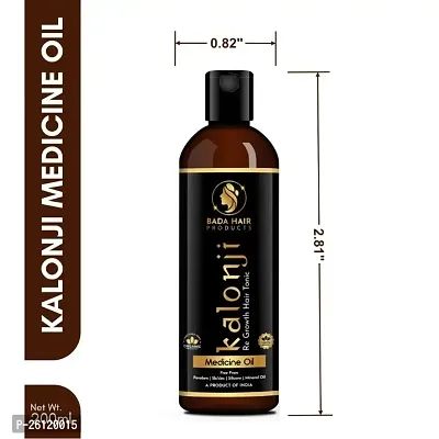 Natural Pure Kalonji Black Seed Oil Premium Cold Pressed For Skin Toning Hair Growth 200Ml