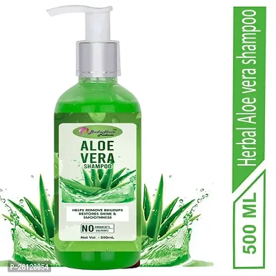 Bada Hair Aloe Vera Shampoo For Soft Hair Refreshed Scalp Shampoo 500Ml