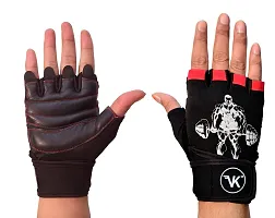 VK Fashions Gym Gloves for Men with Wrist Support Accessories, Gym Gloves for Women for Weightlifting, Gloves for Gym Workout for Training, Exercise, Cycling Gloves, Bike Sports Gloves-thumb3