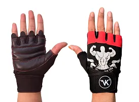 VK Fashions Gym Gloves for Men with Wrist Support Accessories, Gym Gloves for Women for Weightlifting, Gloves for Gym Workout for Training, Exercise, Cycling Gloves, Bike Sports Gloves-thumb3