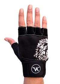 VK Fashions Gym Gloves for Men with Wrist Support Accessories, Gym Gloves for Women for Weightlifting, Gloves for Gym Workout for Training, Exercise, Cycling Gloves, Bike Sports Gloves-thumb2