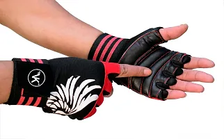 VK Fashions Gym Gloves for Men with Wrist Support Accessories, Gym Gloves for Women for Weightlifting, Gloves for Gym Workout for Training, Exercise, Cycling Gloves, Bike Sports Gloves-thumb3