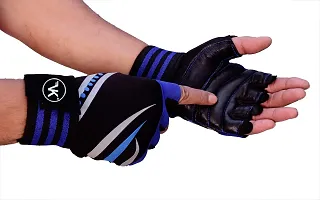 VK Fashions Gym Gloves for Men with Wrist Support Accessories, Gym Gloves for Women for Weightlifting, Gloves for Gym Workout for Training, Exercise, Cycling Gloves, Bike Sports Gloves-thumb1