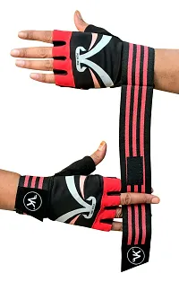 VK Fashions Gym Gloves for Men with Wrist Support Accessories, Gym Gloves for Women for Weightlifting, Gloves for Gym Workout for Training, Exercise, Cycling Gloves, Bike Sports Gloves-thumb1