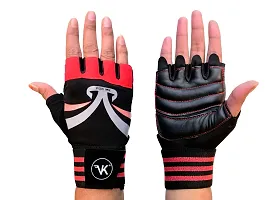 VK Fashions Gym Gloves for Men with Wrist Support Accessories, Gym Gloves for Women for Weightlifting, Gloves for Gym Workout for Training, Exercise, Cycling Gloves, Bike Sports Gloves-thumb3