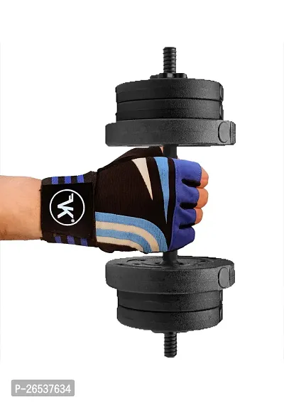 VK Fashions Gym Gloves for Men with Wrist Support Accessories, Gym Gloves for Women for Weightlifting, Gloves for Gym Workout for Training, Exercise, Cycling Gloves, Bike Sports Gloves-thumb4