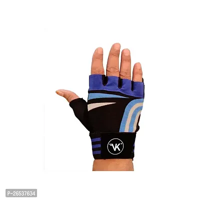 VK Fashions Gym Gloves for Men with Wrist Support Accessories, Gym Gloves for Women for Weightlifting, Gloves for Gym Workout for Training, Exercise, Cycling Gloves, Bike Sports Gloves-thumb3