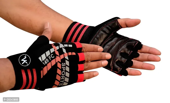 VK Fashions Gym Gloves for Men with Wrist Support Accessories, Gym Gloves for Women for Weightlifting, Gloves for Gym Workout for Training, Exercise, Cycling Gloves, Bike Sports Gloves