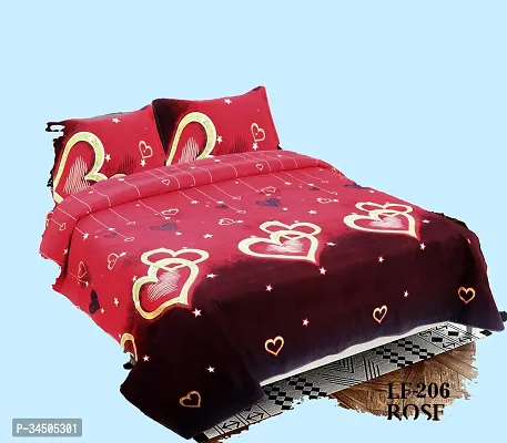 Comfortable Cotton Printed Double Bedsheet with Two Pillow Covers-thumb0