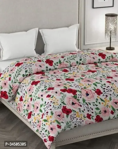 Comfortable Cotton Printed Double Bedsheet with Two Pillow Covers-thumb0