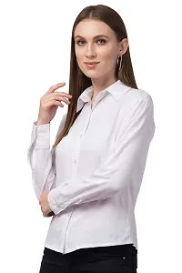 Micro Mount Women Regular Fit Solid Casual Shirt-thumb2