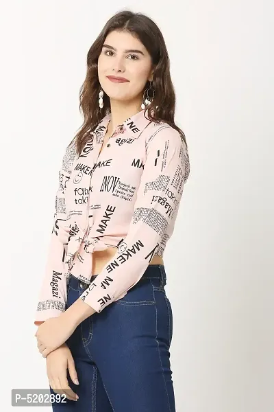 Women Cotton Blend Printed Crop Top-thumb2