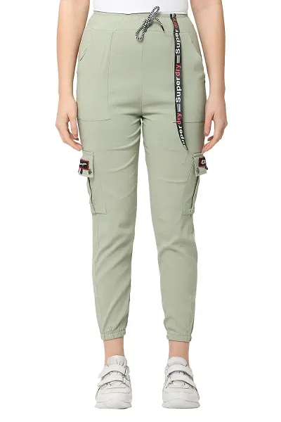Trendy Mid Rise Trouser with Side Pockets