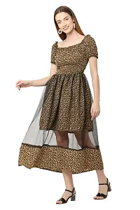 Women Regular Fit Printed Casual Dress-thumb1