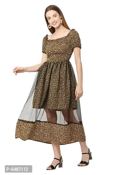Women Regular Fit Printed Casual Dress-thumb2