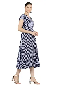 Micro Mount NavyWhite Stripe Crep Dresss-thumb2
