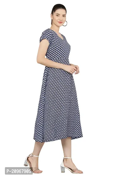 Micro Mount NavyWhite Stripe Crep Dresss-thumb3