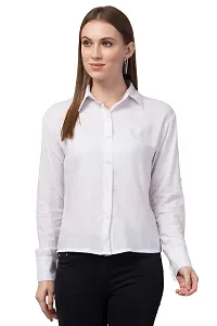 Micro Mount Women Regular Fit Solid Casual Shirt-thumb1